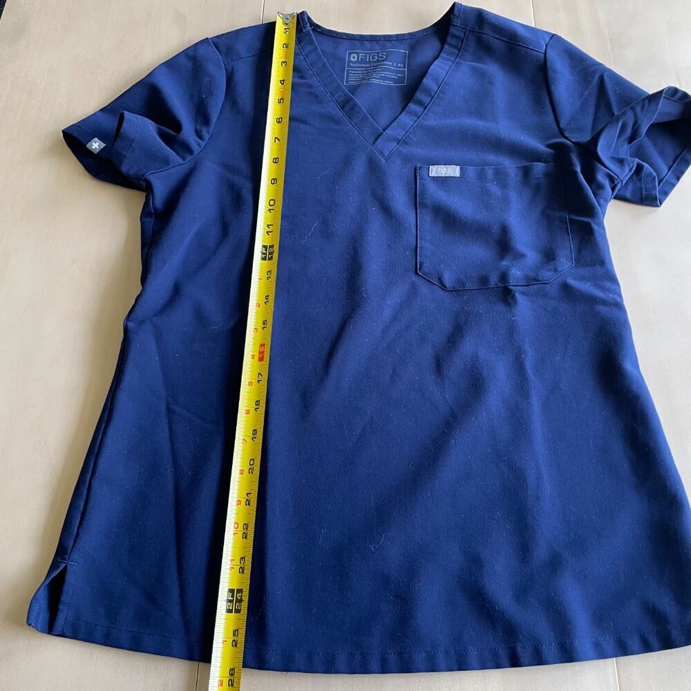 Figs Catarina One-Pocket Scrub Top, Blue - Size XS - Picture 6 of 7